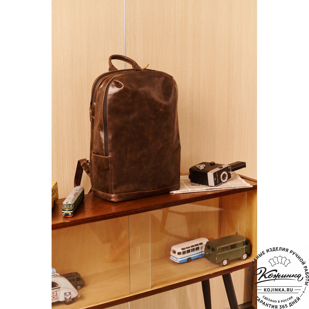 Кожаный рюкзак "Молибден" (коричневая наппа)